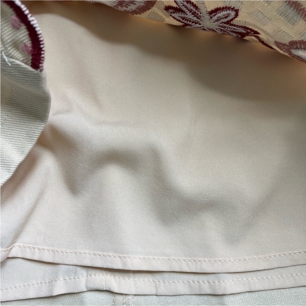 Lulus‎ Don't Stop the Party Beige Embroidered Mini Skirt NWT SIZE XL - Picture 10 of 14